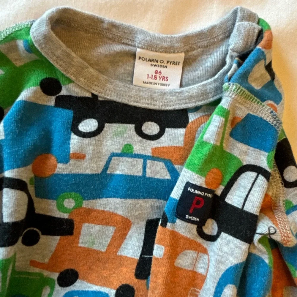Polarn O. Pyret long sleeve tee and pants, size 85, 1-1.5 years